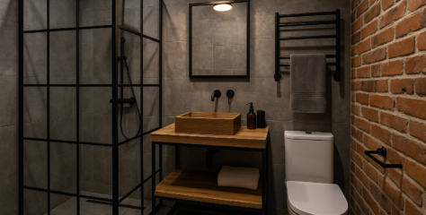 Jak urządzić małą łazienkę w stylu loft?