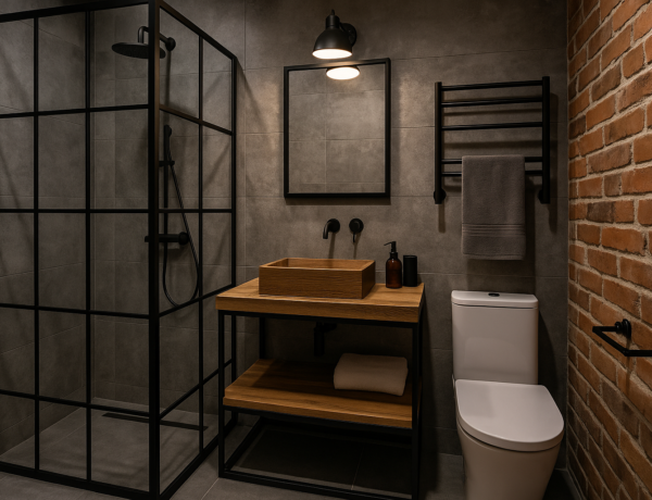 Jak urządzić małą łazienkę w stylu loft?